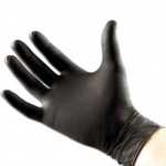 Нитриловые черные перчатки (1 пара)