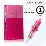Ambition Pink картриджи для тату Round Liner 01RL 0.25мм