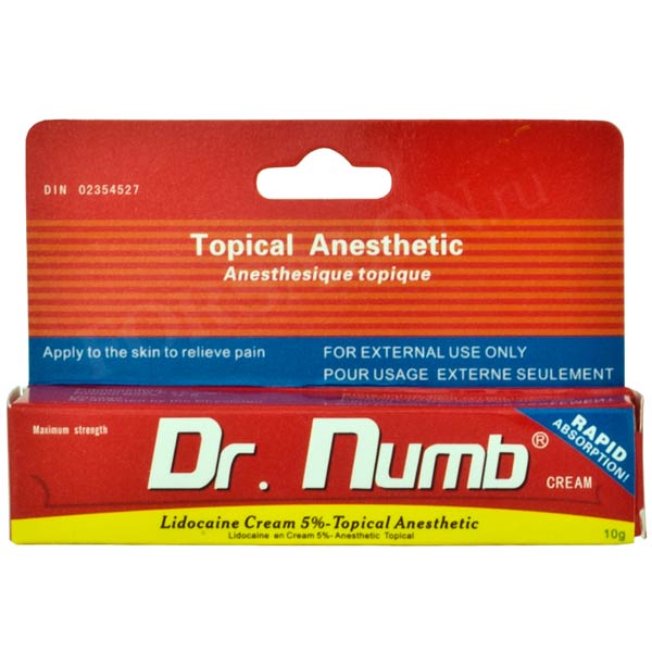 Крем анестетик Dr.Numb Topical Anesthetic