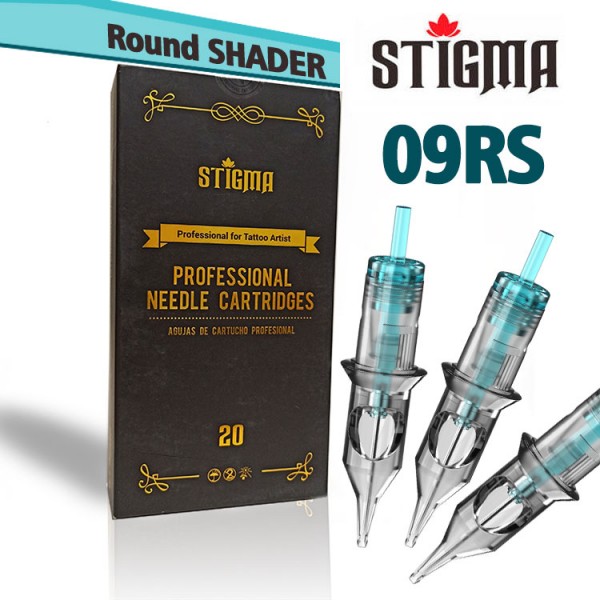 Тату картриджи Stigma 09RS Round Shader, теневые